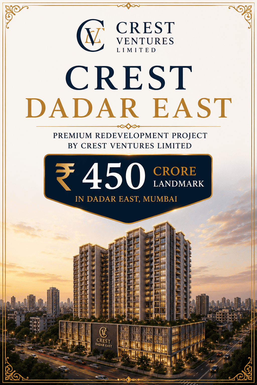 Crest Dadar East Mumbai premium redevelopment project